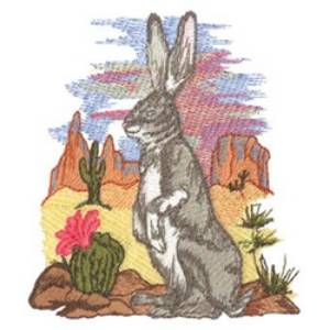 Picture of Jack Rabbit Machine Embroidery Design