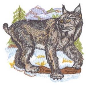 Picture of Lynx Machine Embroidery Design