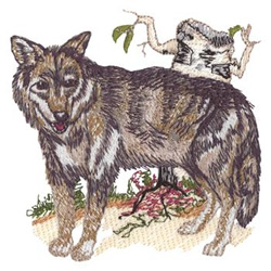 Coyote Machine Embroidery Design