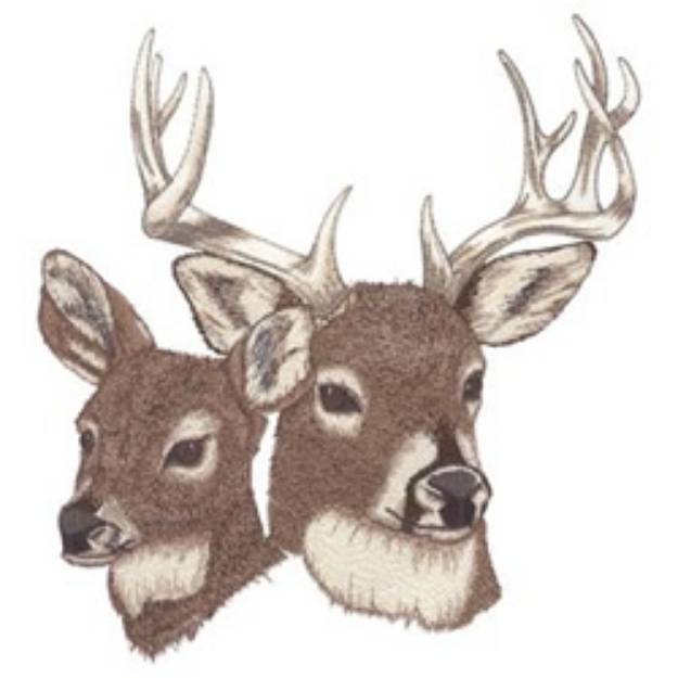 Picture of Whitetails Machine Embroidery Design
