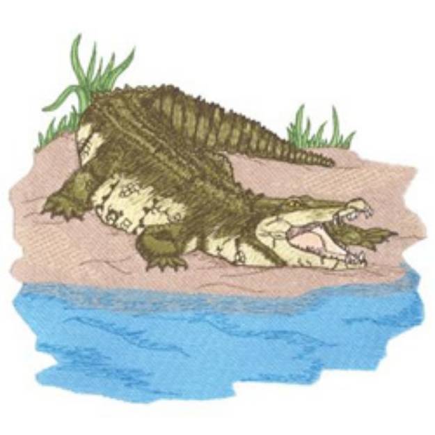 Picture of Nile Crocodile Machine Embroidery Design