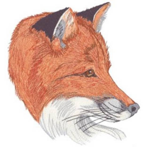 Picture of Red Fox Head Machine Embroidery Design