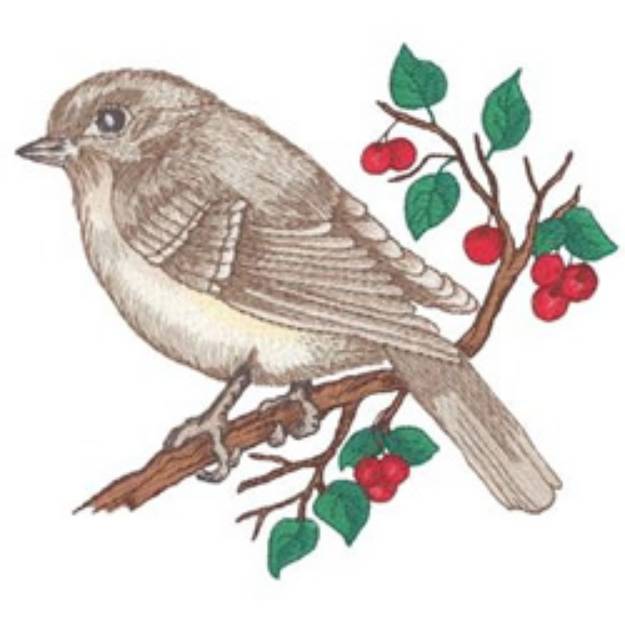 Picture of Least Fly Catcher Machine Embroidery Design