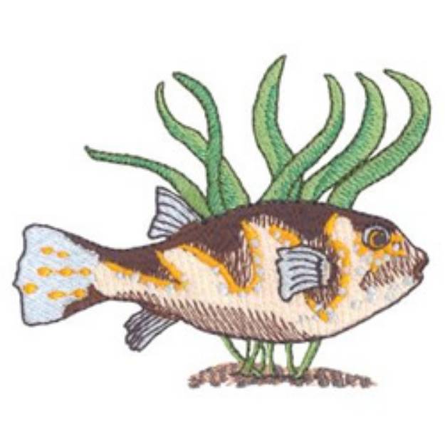 Picture of Puffer Fish Machine Embroidery Design