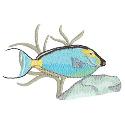 Unicorn Fish Machine Embroidery Design
