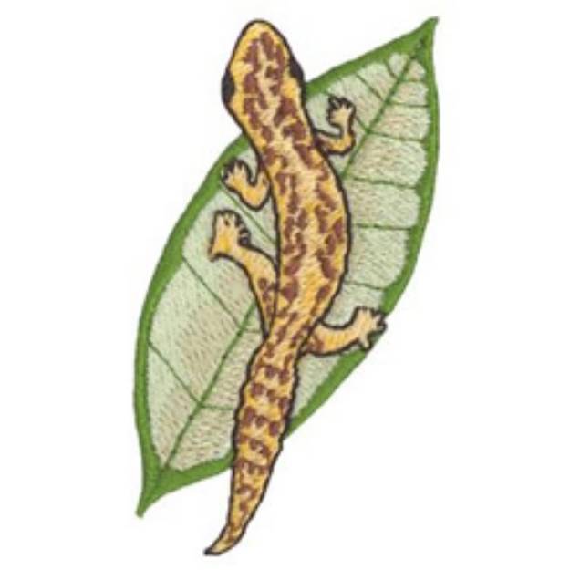 Picture of Leopard Gecko Machine Embroidery Design