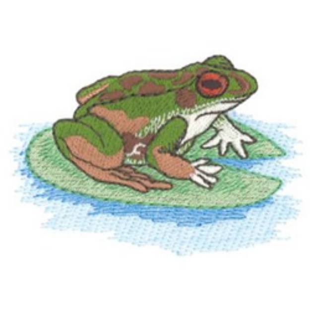 Picture of Bull Frog Machine Embroidery Design