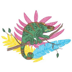 Male Parsons Chameleon Machine Embroidery Design