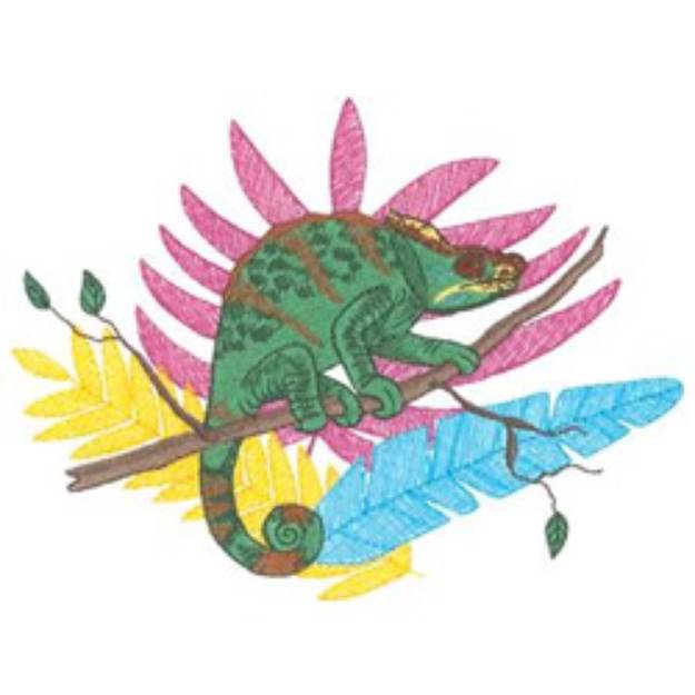 Picture of Male Parsons Chameleon Machine Embroidery Design