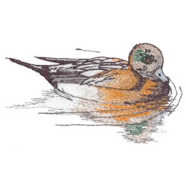 Picture of American Wigeon Machine Embroidery Design