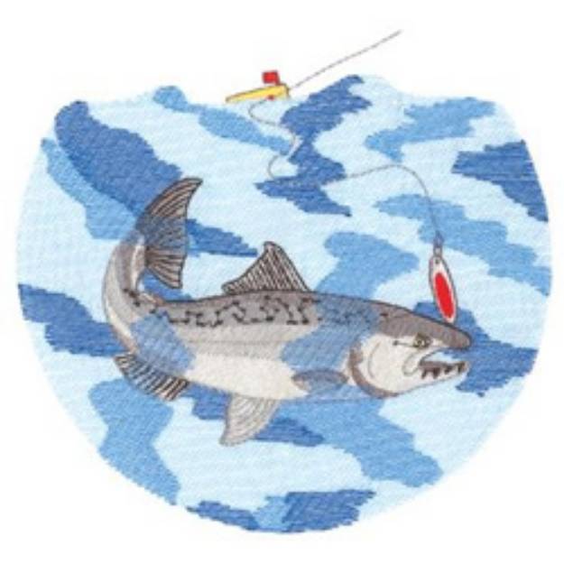 Picture of Salmon   Machine Embroidery Design