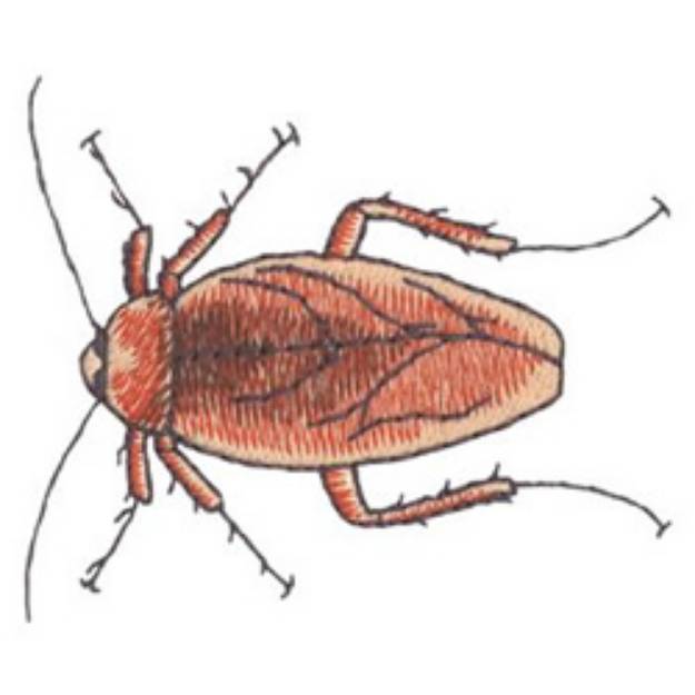 Picture of American Cockroach Machine Embroidery Design