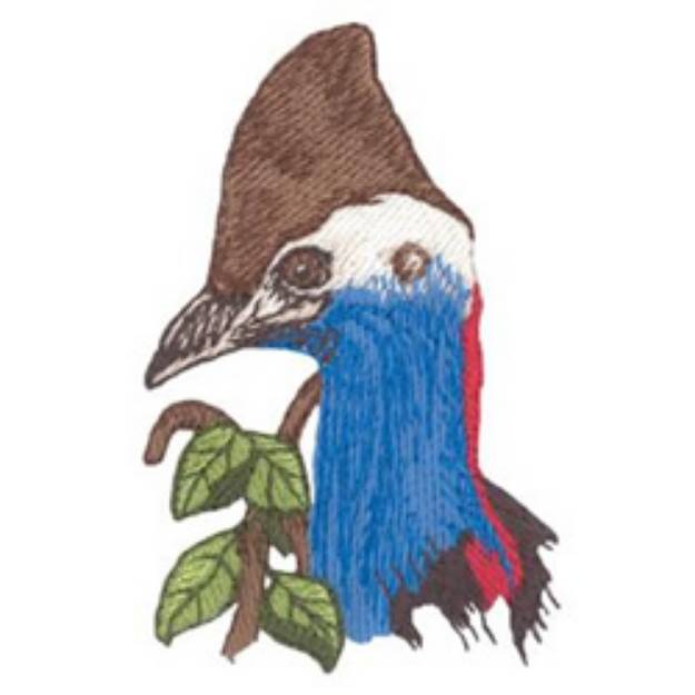 Picture of Cassowary Machine Embroidery Design