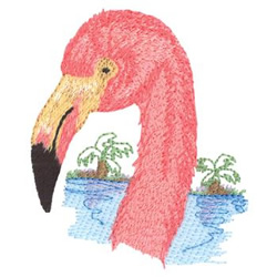 Flamingo Machine Embroidery Design