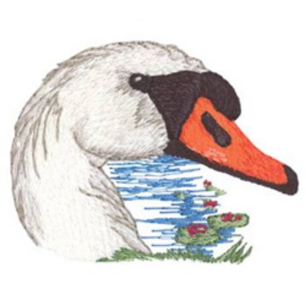 Picture of Mute Swan Machine Embroidery Design