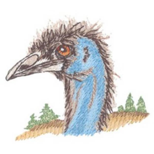 Picture of Emu Machine Embroidery Design