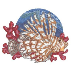 Lion Fish Machine Embroidery Design
