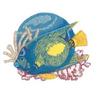 Picture of Queen Angelfish Machine Embroidery Design