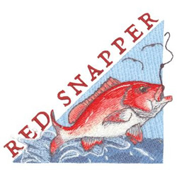 Red Snapper Machine Embroidery Design