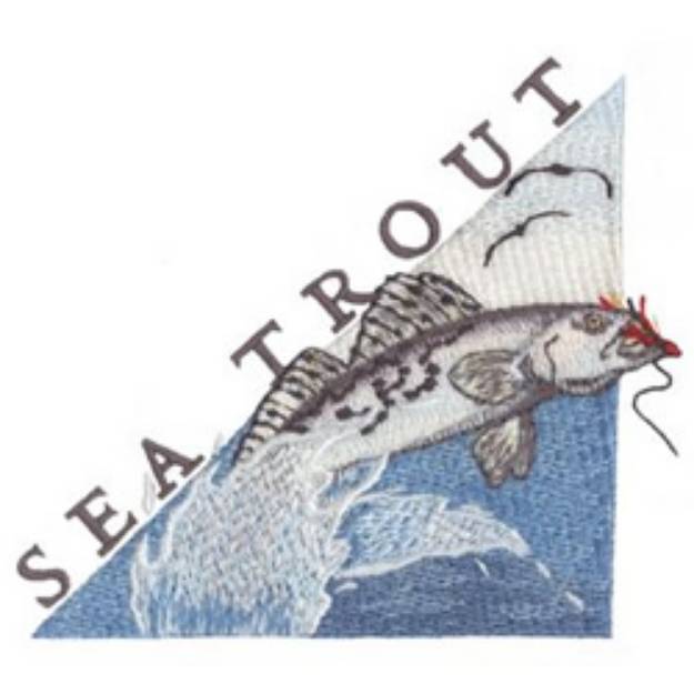 Picture of Spotter Sea Trout Machine Embroidery Design