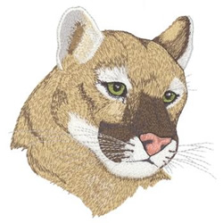 Mountain Lion Machine Embroidery Design