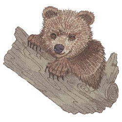 Grizzly Cub Machine Embroidery Design