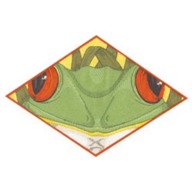 Picture of Frog Eyes Machine Embroidery Design