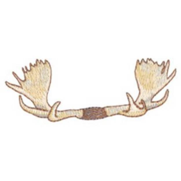 Picture of Moose Antlers Machine Embroidery Design
