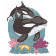 Picture of Orcas Machine Embroidery Design