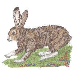 Snowshoe Rabbit Machine Embroidery Design