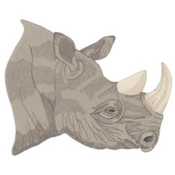 Rhino Machine Embroidery Design