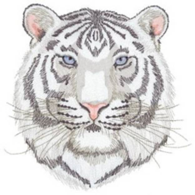 Picture of White Tiger Machine Embroidery Design