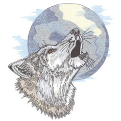 Howling At The Moon Machine Embroidery Design