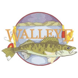 Walleye Machine Embroidery Design
