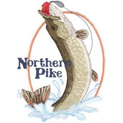 Northern Pike Machine Embroidery Design