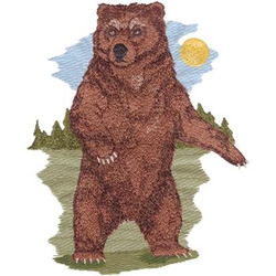 Kodiak Bear Machine Embroidery Design