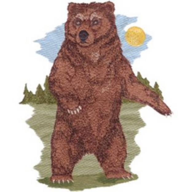 Picture of Kodiak Bear Machine Embroidery Design