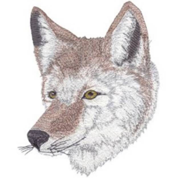 Picture of Coyote Head Machine Embroidery Design