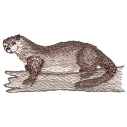 River Otter Machine Embroidery Design