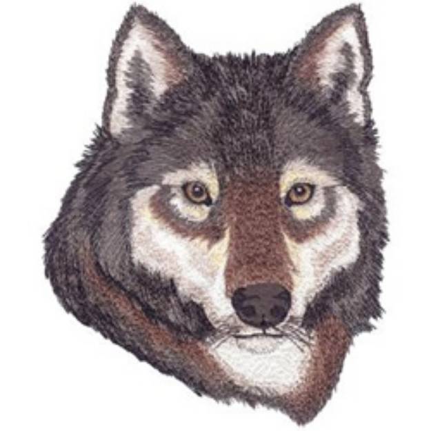 Picture of Wolf Head Machine Embroidery Design