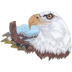 Eagle Scene Machine Embroidery Design