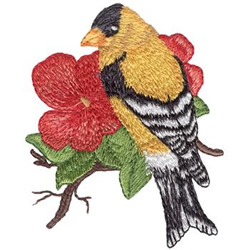 Goldfinch Machine Embroidery Design