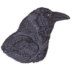 Raven Head Machine Embroidery Design