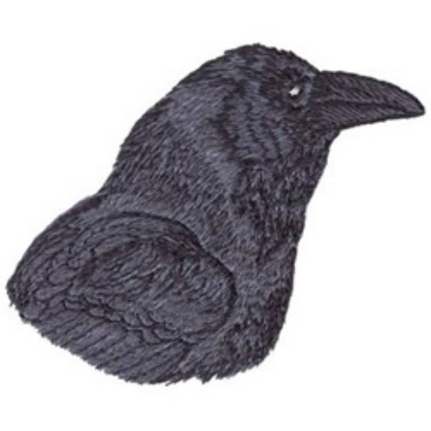 Picture of Raven Head Machine Embroidery Design
