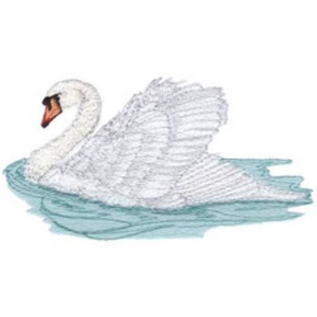 Picture of Mute Swan Machine Embroidery Design