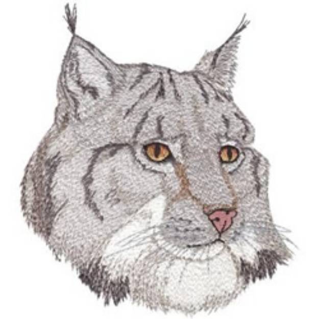 Picture of Lynx Head Machine Embroidery Design