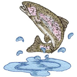 Rainbow Trout Machine Embroidery Design