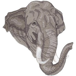 Asian Elephant Machine Embroidery Design