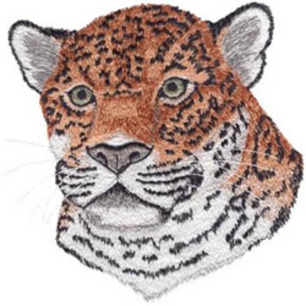 Picture of Jaguar Head Machine Embroidery Design