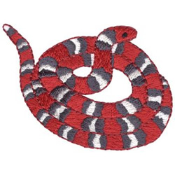 Milk Snake Machine Embroidery Design